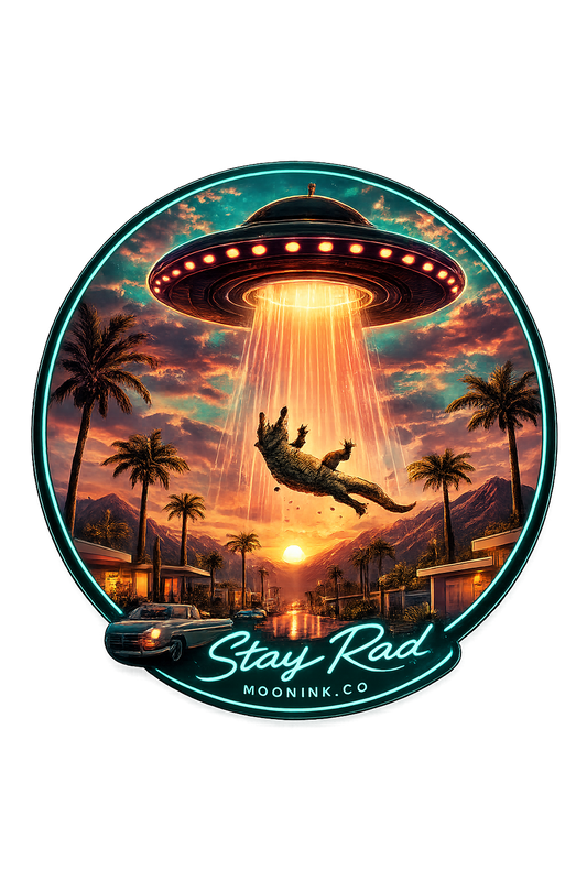 Stay Rad UFO Abduction Sticker